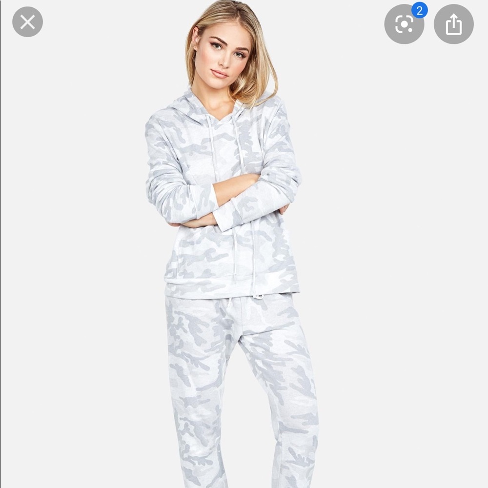 Michael Lauren Fran Camo Hoodie Size L